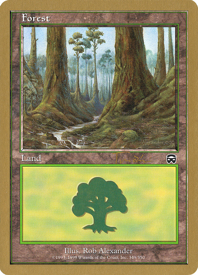 Forest (jt349) (Jan Tomcani) [World Championship Decks 2001] | Golgari Games