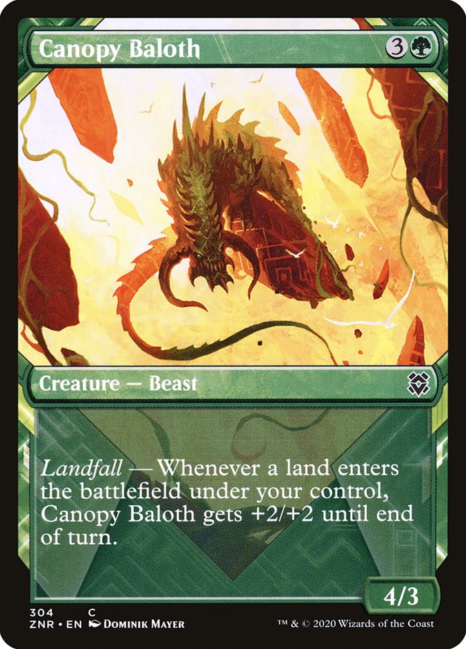 Canopy Baloth (Showcase) [Zendikar Rising] | Golgari Games