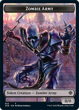 Zombie // Zombie Army Double-Sided Token [Starter Commander Decks] | Golgari Games