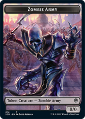 Zombie // Zombie Army Double-Sided Token [Starter Commander Decks] | Golgari Games