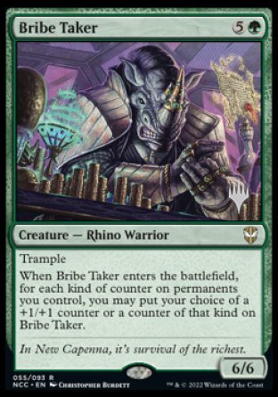 Bribe Taker (Promo Pack) [Streets of New Capenna Commander Promos] | Local Legends