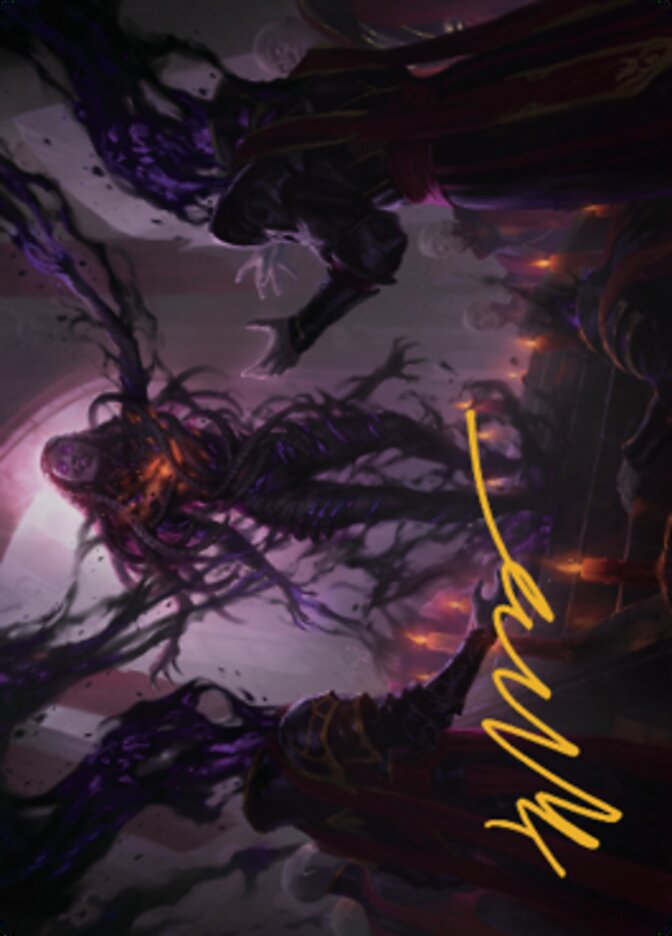 Braids, Arisen Nightmare Art Card 1 (Gold-Stamped Signature) [Dominaria United Art Series] | Local Legends