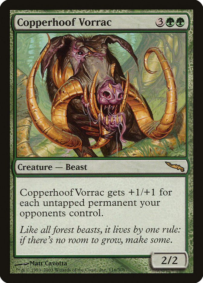 Copperhoof Vorrac [Mirrodin] | Golgari Games