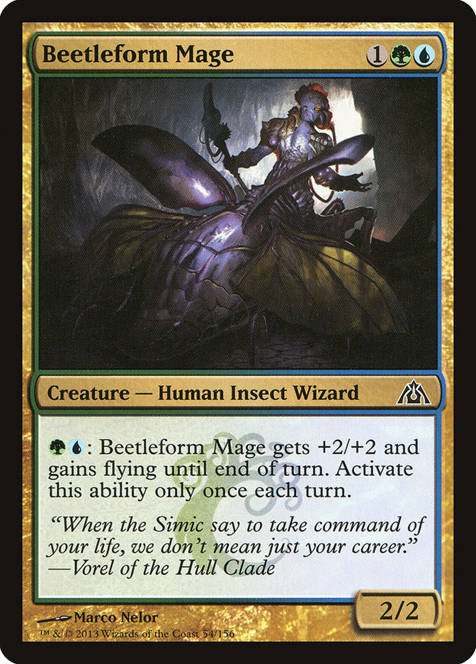 Beetleform Mage [Dragon's Maze] | Golgari Games