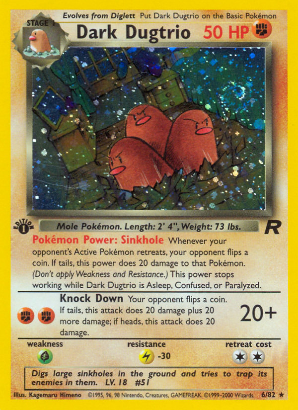 Dark Dugtrio (6/82) [Team Rocket 1st Edition] | Golgari Games