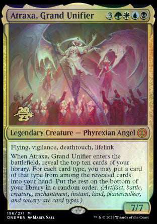 Atraxa, Grand Unifier [Phyrexia: All Will Be One Prerelease Promos] | Golgari Games