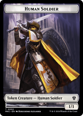 City's Blessing // Human Soldier Double-Sided Token [Murders at Karlov Manor Commander Tokens] | Golgari Games