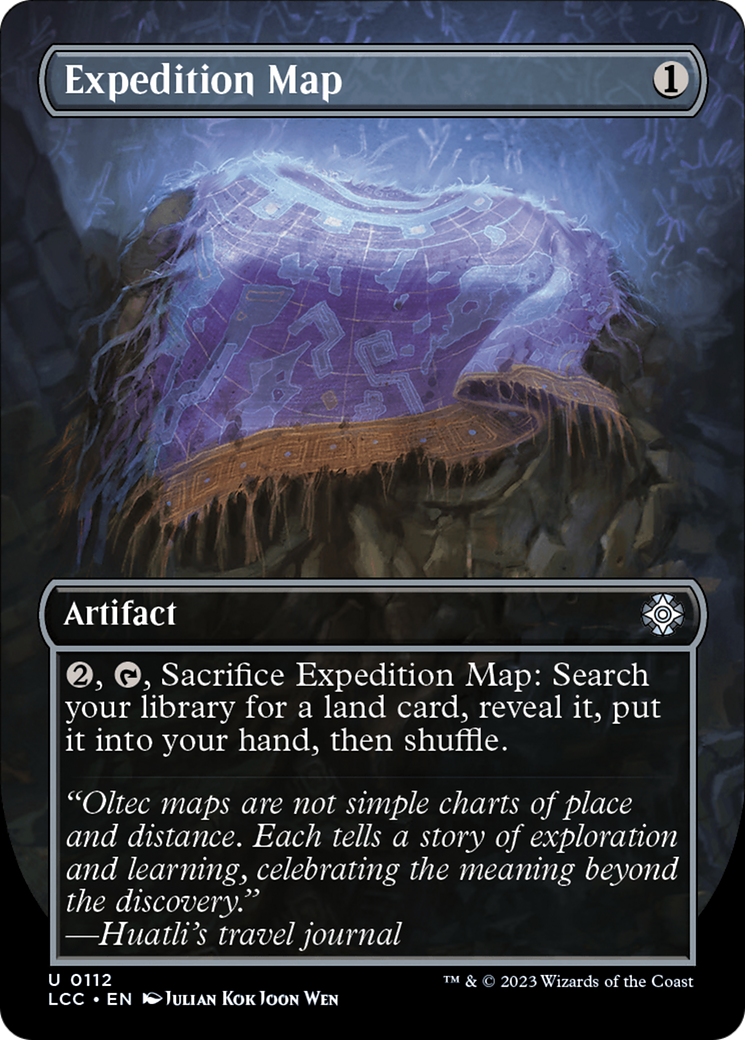 Expedition Map (Borderless) [The Lost Caverns of Ixalan Commander] | Local Legends
