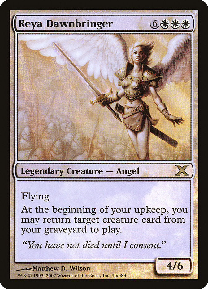 Reya Dawnbringer (Premium Foil) [Tenth Edition] | Local Legends