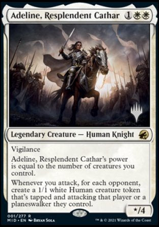 Adeline, Resplendent Cathar (Promo Pack) [Innistrad: Midnight Hunt Promos] | Local Legends