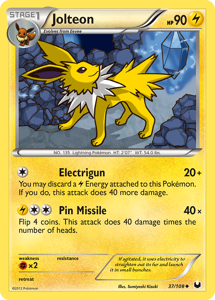 Jolteon (37/108) [Black & White: Dark Explorers] | Golgari Games