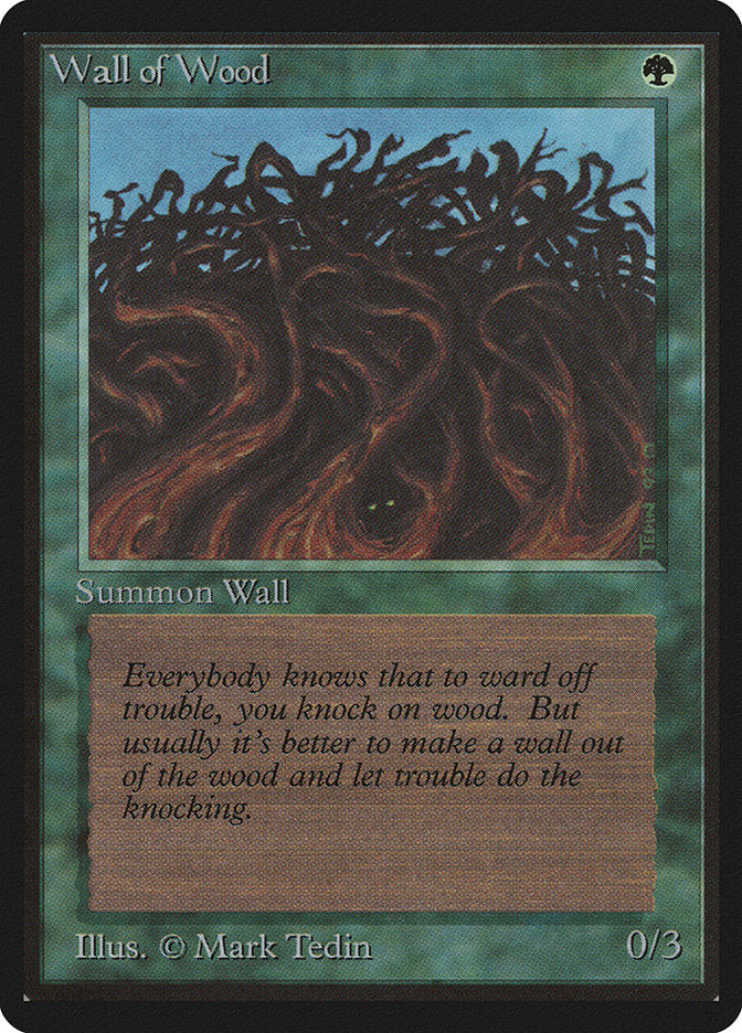 Wall of Wood [Beta Edition] | Golgari Games