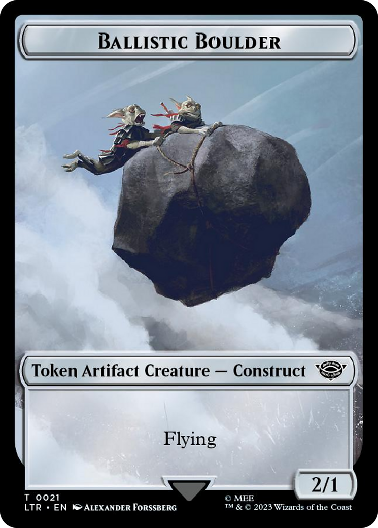 Ballistic Boulder // Food (0024) Double-Sided Token (Surge Foil) [The Lord of the Rings: Tales of Middle-Earth Tokens] | Local Legends