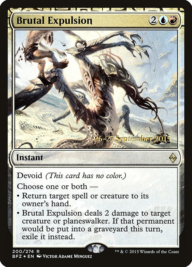 Brutal Expulsion [Battle for Zendikar Prerelease Promos] | Golgari Games