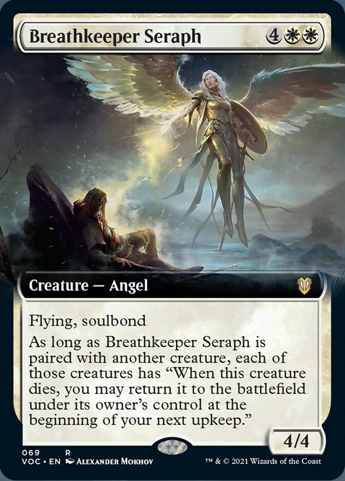 Breathkeeper Seraph (Extended Art) [Innistrad: Crimson Vow Commander] | Golgari Games