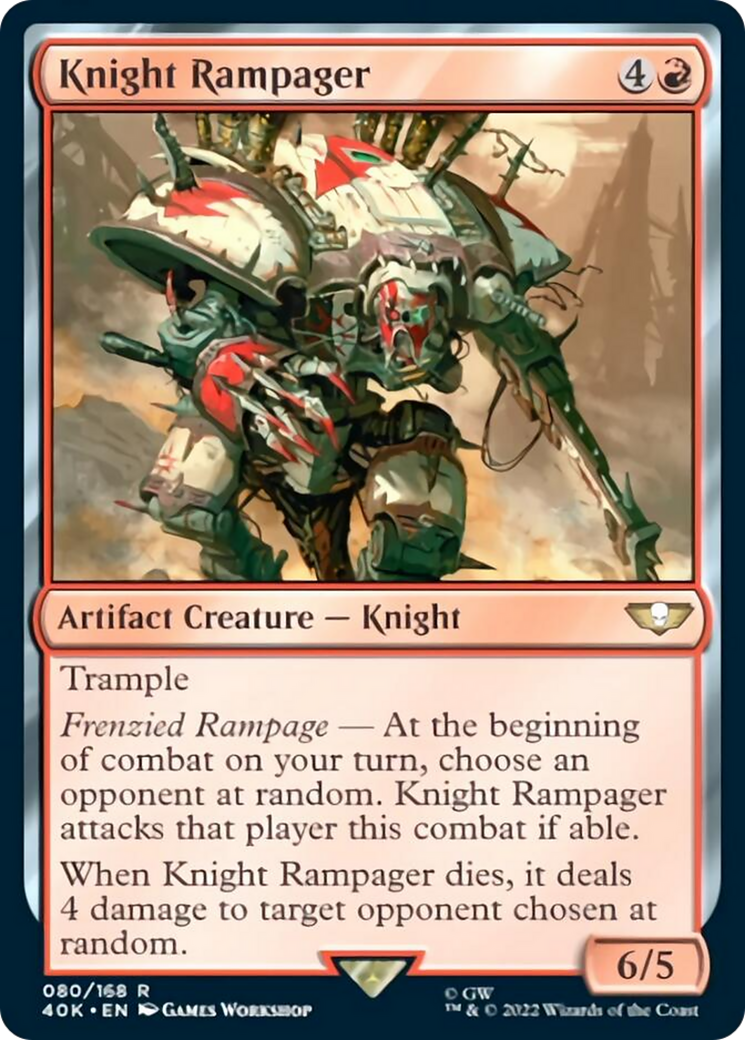 Knight Rampager (Surge Foil) [Universes Beyond: Warhammer 40,000] | Local Legends