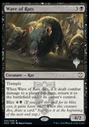 Wave of Rats (Promo Pack) [Streets of New Capenna Commander Promos] | Golgari Games