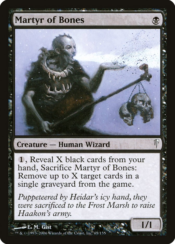 Martyr of Bones [Coldsnap] | Golgari Games