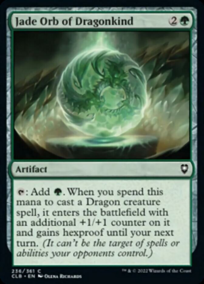 Jade Orb of Dragonkind [Commander Legends: Battle for Baldur's Gate] | Golgari Games