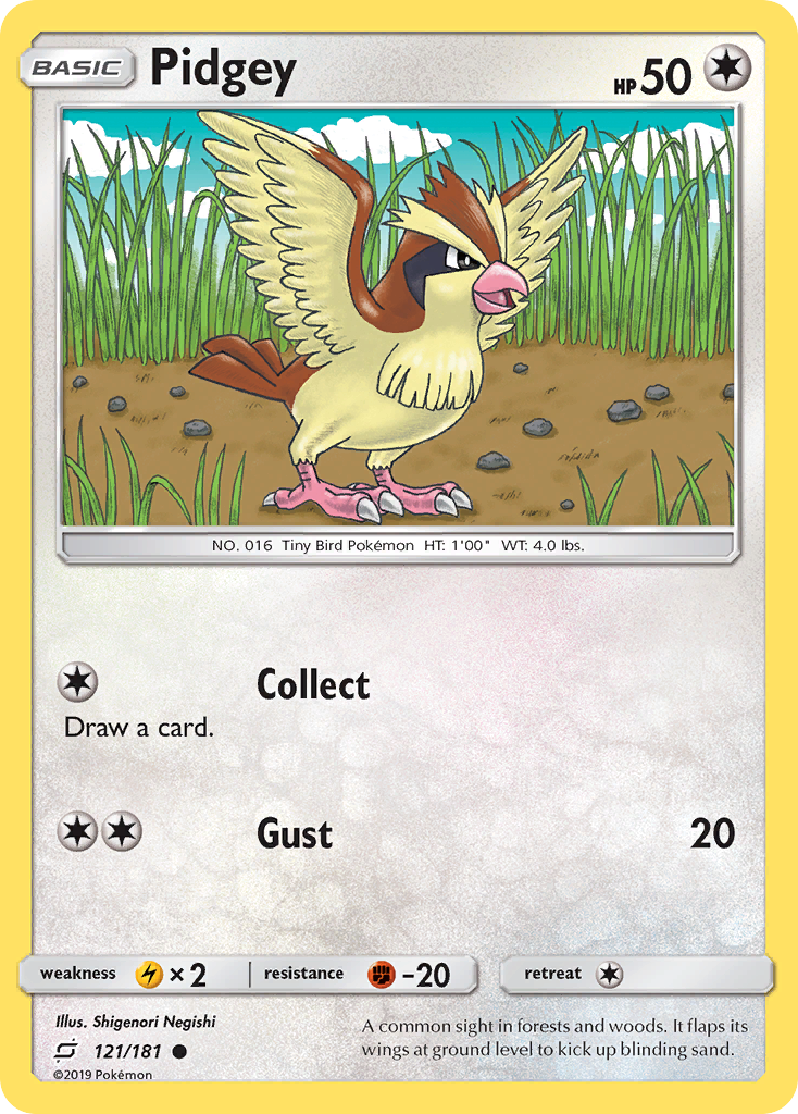 Pidgey (121/181) [Sun & Moon: Team Up] | Golgari Games