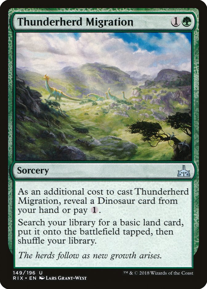 Thunderherd Migration [Rivals of Ixalan] | Golgari Games