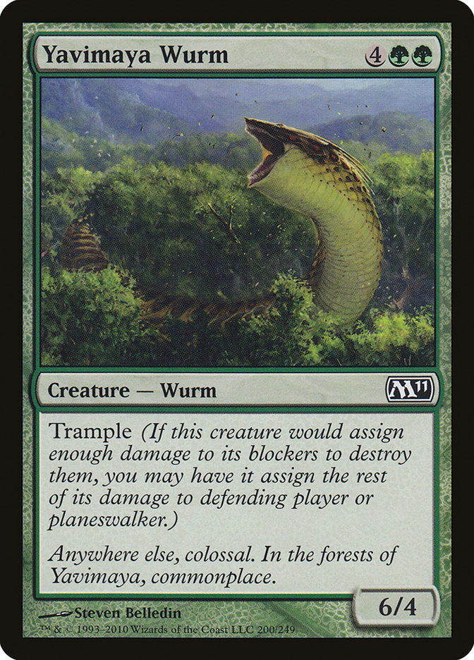 Yavimaya Wurm [Magic 2011] | Golgari Games