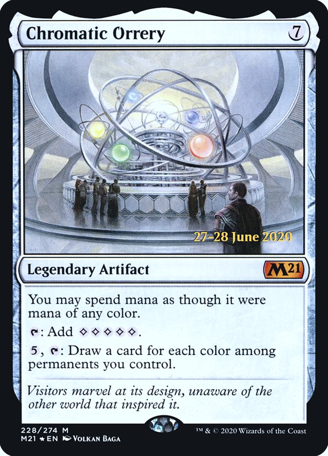 Chromatic Orrery [Core Set 2021 Prerelease Promos] | Golgari Games