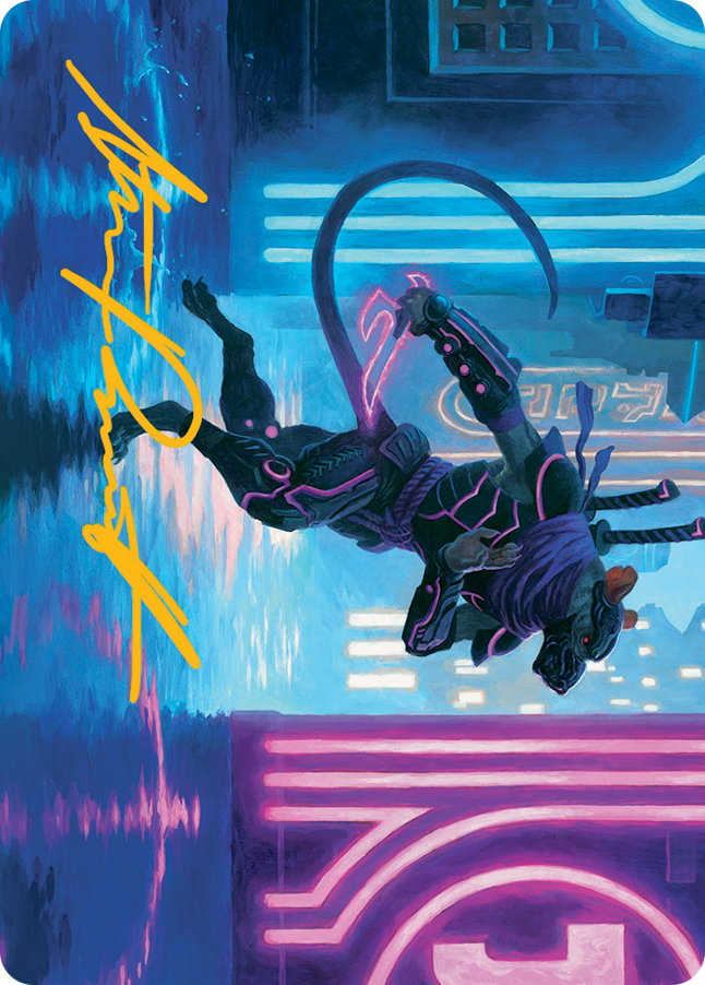 Nezumi Informant Art Card (Gold-Stamped Signature) [March of the Machine Art Series] | Local Legends