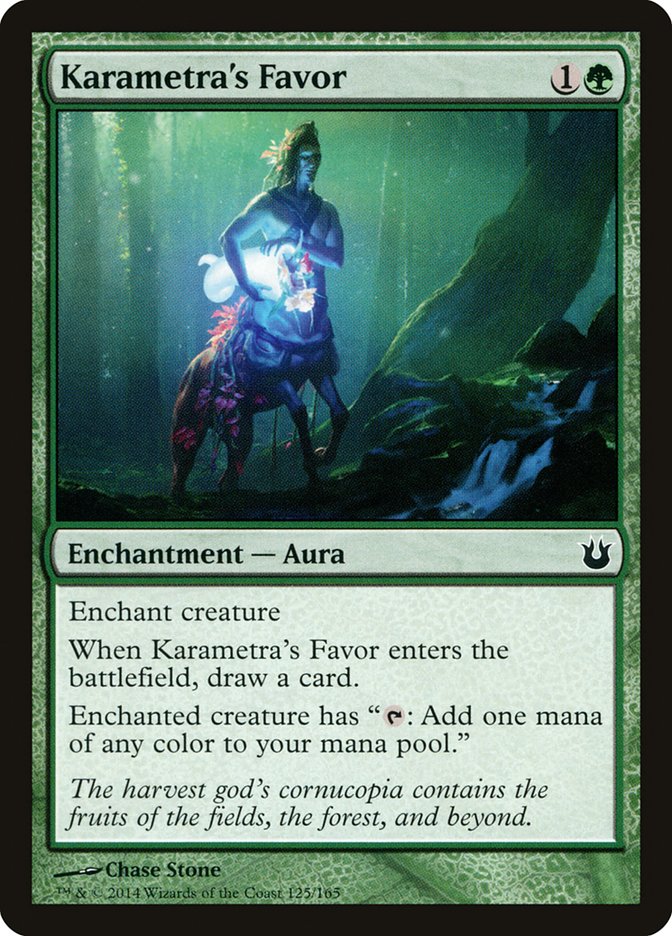 Karametra's Favor [Born of the Gods] | Golgari Games