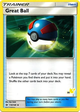 Great Ball (119/149) (Pikachu Stamp #29) [Battle Academy 2020] | Golgari Games