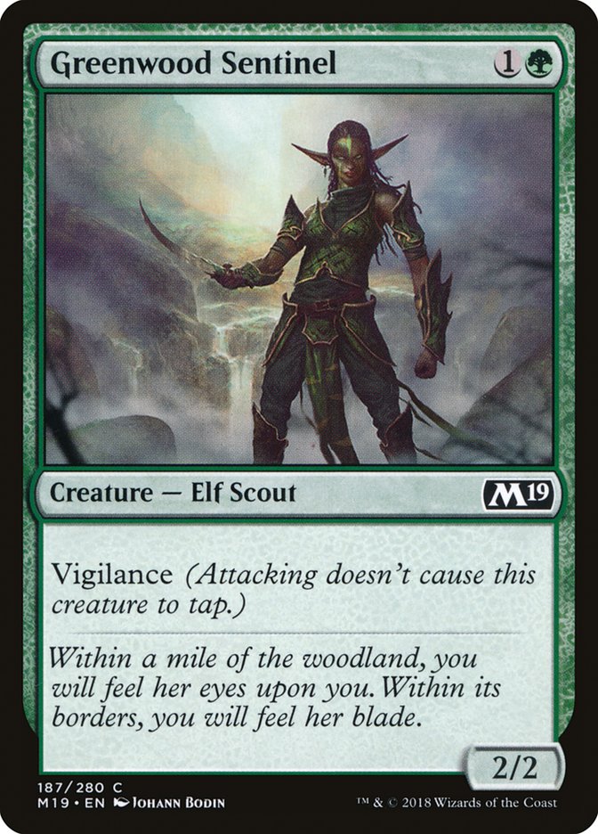 Greenwood Sentinel [Core Set 2019] | Golgari Games