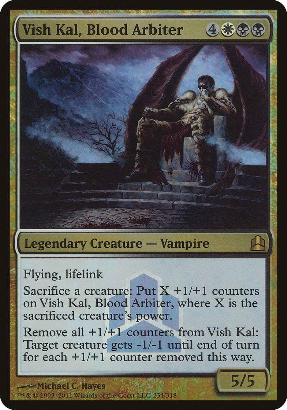 Vish Kal, Blood Arbiter (Launch) (Oversized) [Commander 2011 Oversized] | Golgari Games