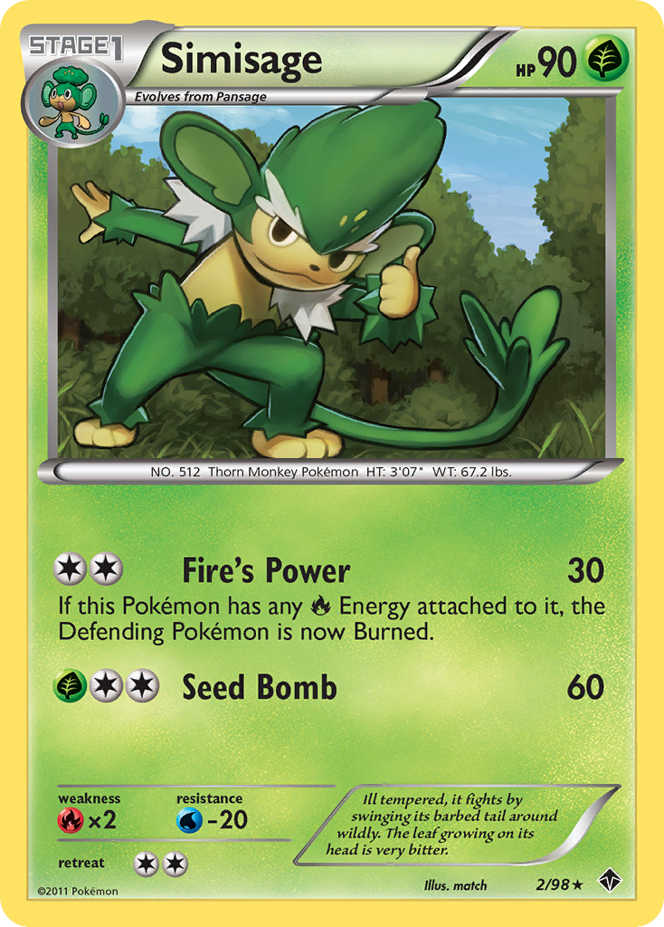 Simisage (2/98) [Black & White: Emerging Powers] | Local Legends