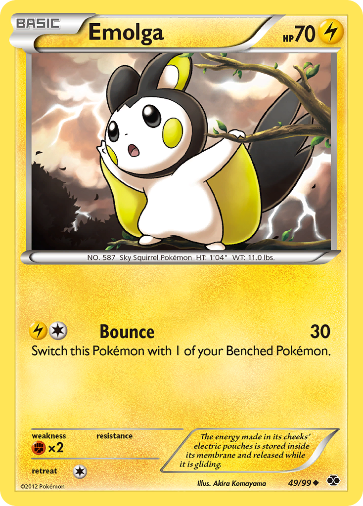 Emolga (49/99) [Black & White: Next Destinies] | Golgari Games