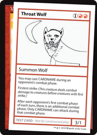 Throat Wolf (2021 Edition) [Mystery Booster Playtest Cards] | Golgari Games