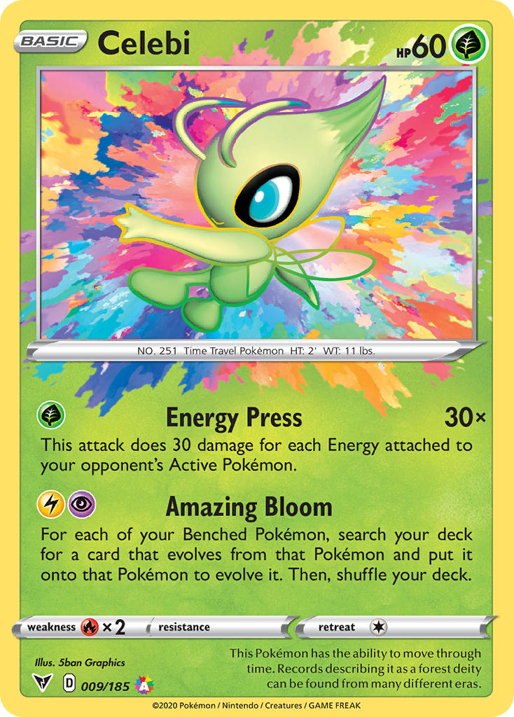 Celebi (009/185) [Sword & Shield: Vivid Voltage] | Golgari Games