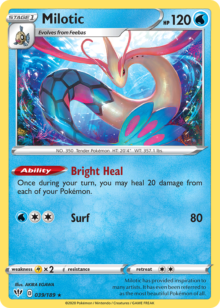 Milotic (039/189) [Sword & Shield: Darkness Ablaze] | Golgari Games