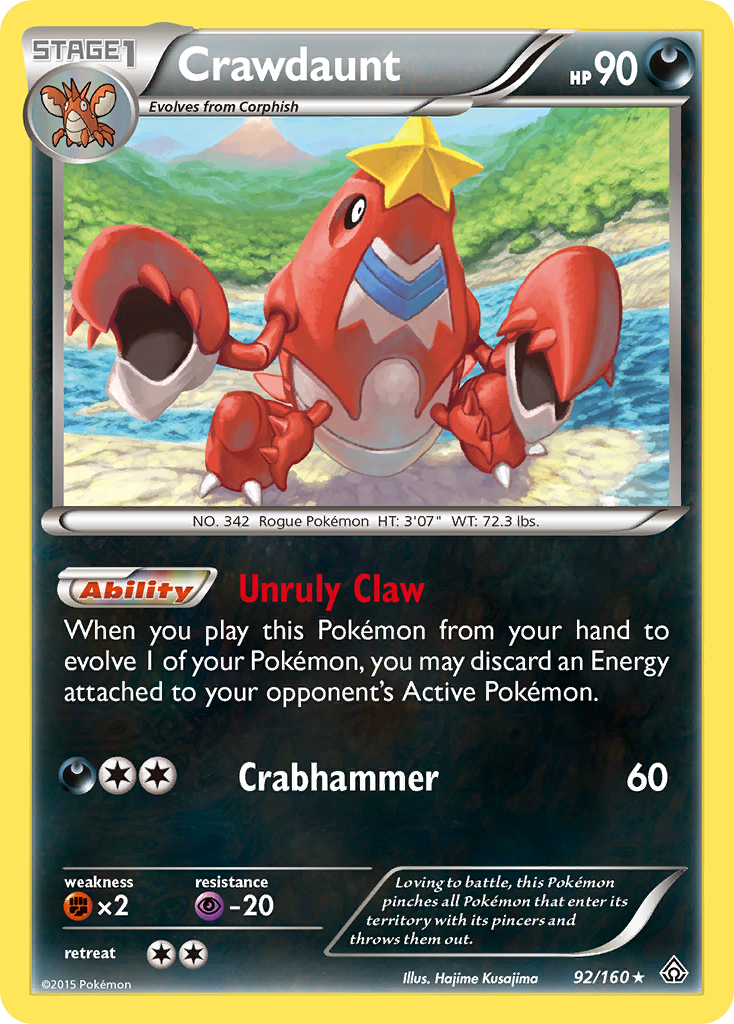 Crawdaunt (92/160) [XY: Primal Clash] | Golgari Games