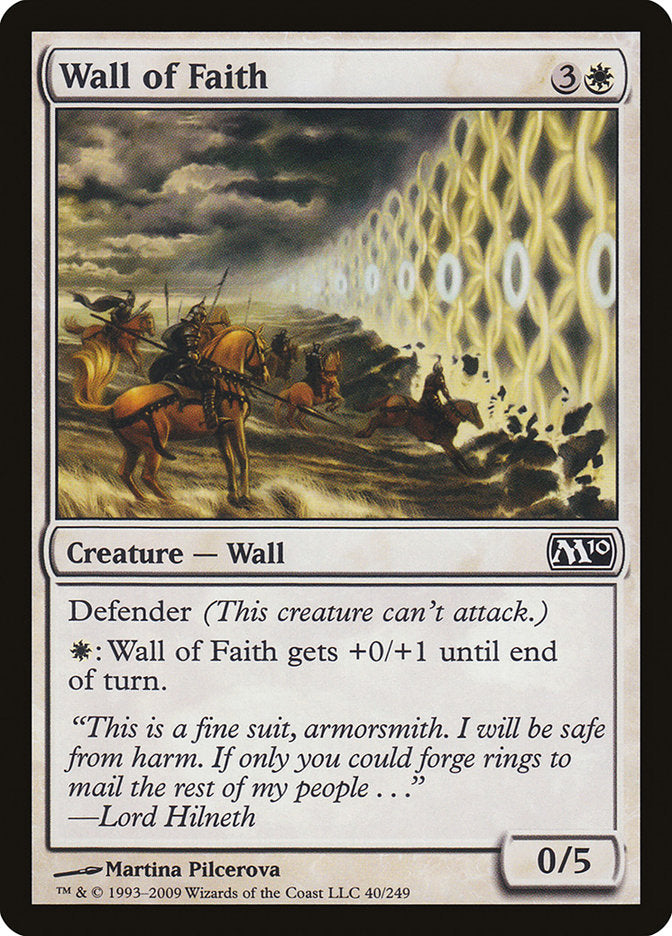 Wall of Faith [Magic 2010] | Golgari Games