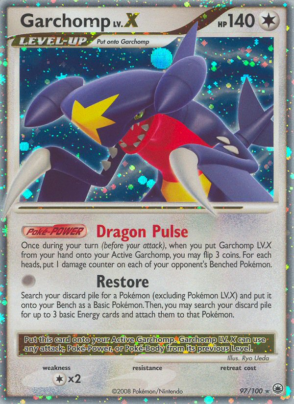 Garchomp LV.X (97/100) [Diamond & Pearl: Majestic Dawn] | Golgari Games