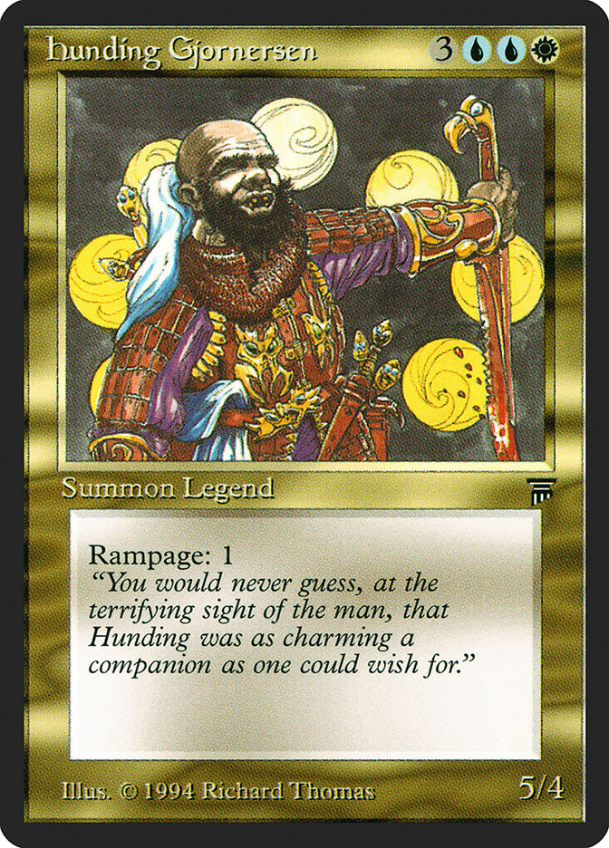 Hunding Gjornersen [Legends] | Local Legends