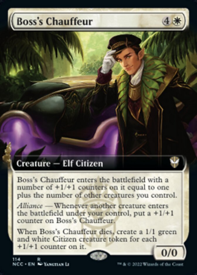 Boss's Chauffeur (Extended Art) [Streets of New Capenna Commander] | Golgari Games