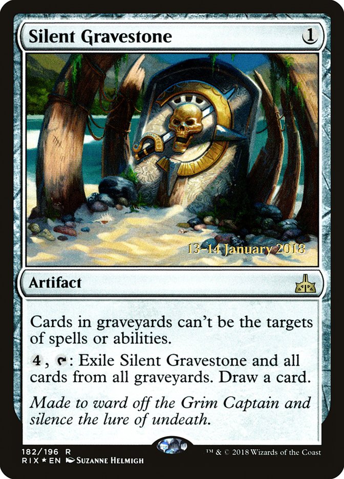 Silent Gravestone [Rivals of Ixalan Prerelease Promos] | Local Legends
