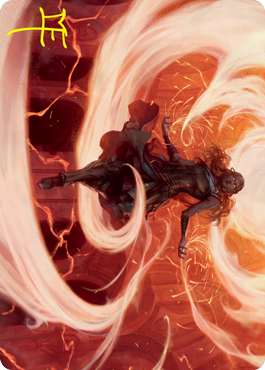 Crackle with Power Art Card (Gold-Stamped Signature) [Strixhaven: School of Mages Art Series] | Local Legends