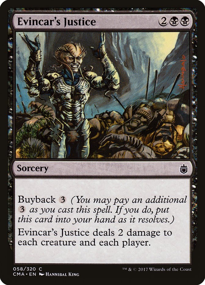 Evincar's Justice [Commander Anthology] | Golgari Games