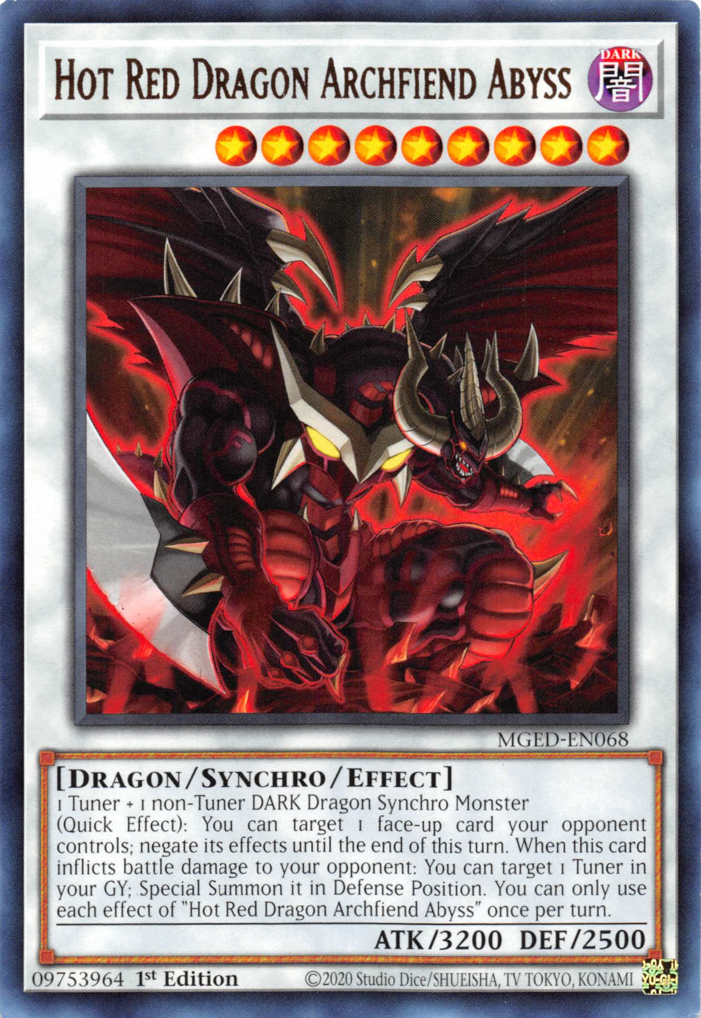 Hot Red Dragon Archfiend Abyss [MGED-EN068] Rare | Golgari Games