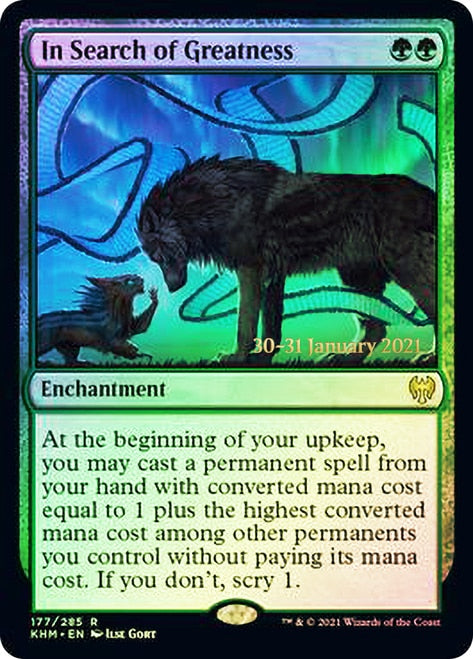 In Search of Greatness [Kaldheim Prerelease Promos] | Golgari Games