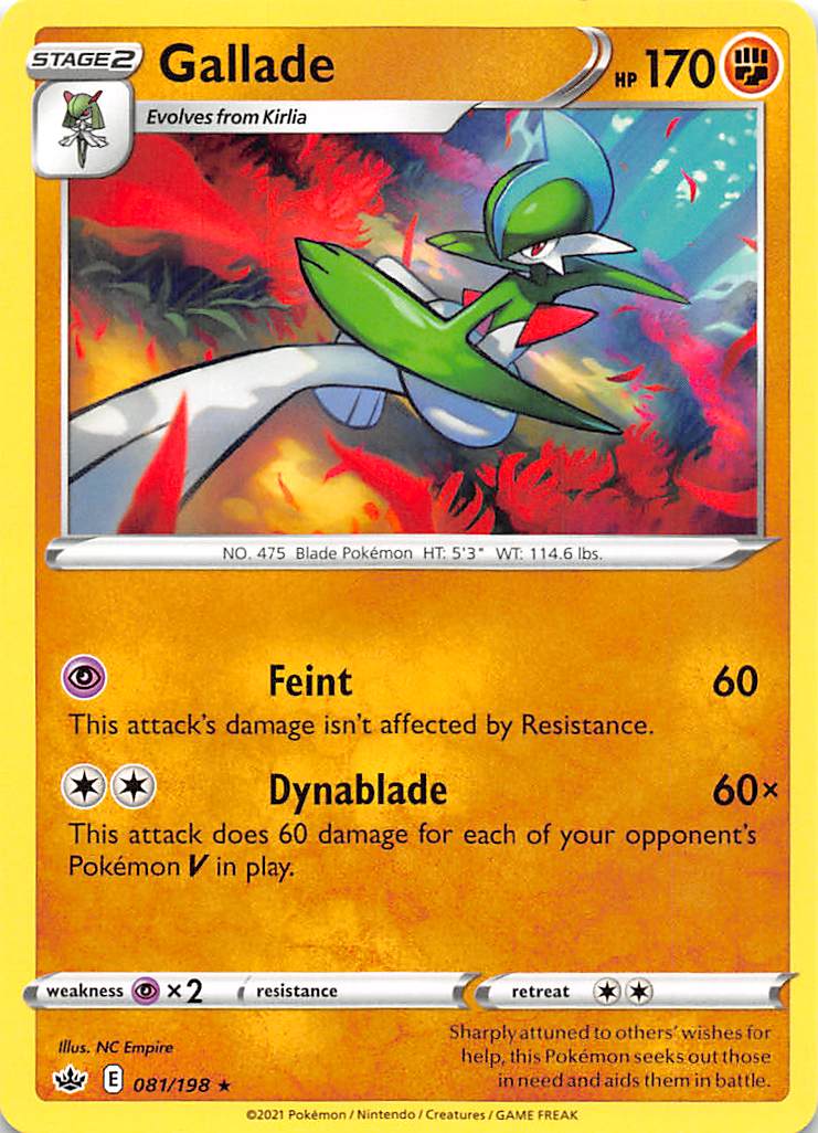 Gallade (081/198) [Sword & Shield: Chilling Reign] | Golgari Games