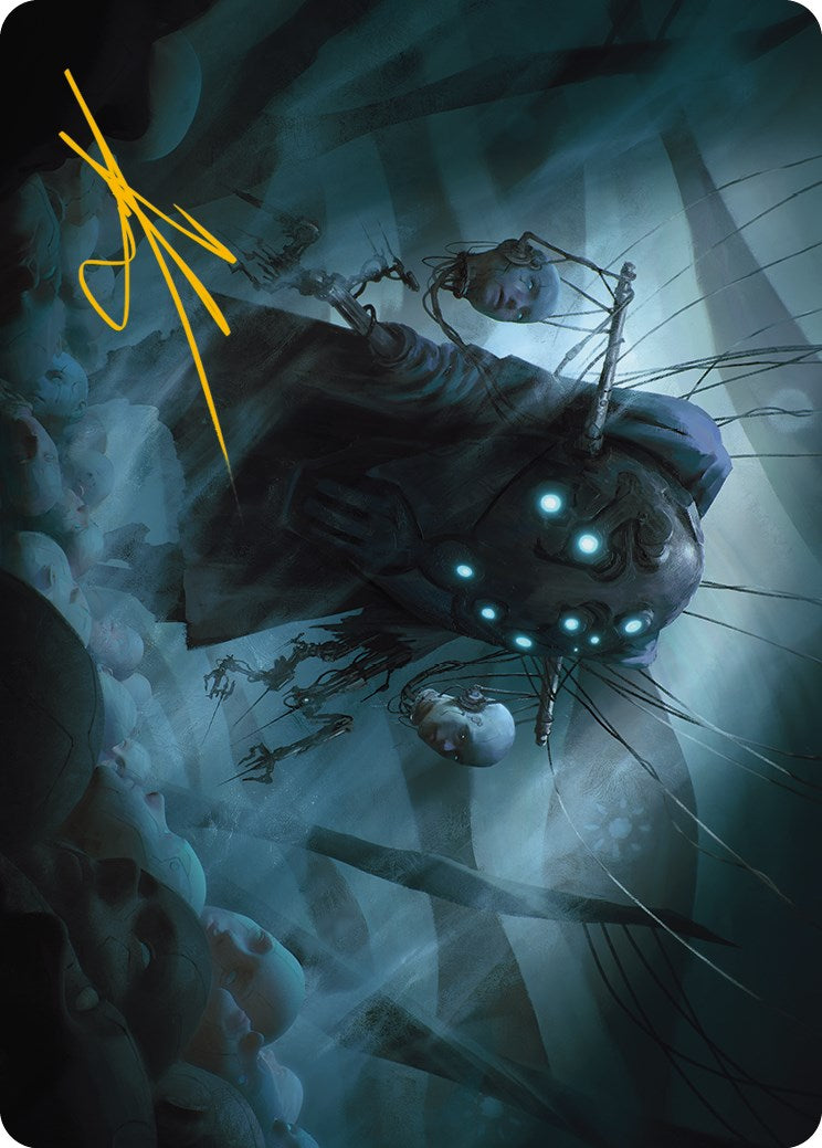 Meldweb Curator Art Card (Gold-Stamped Signature) [Phyrexia: All Will Be One Art Series] | Local Legends