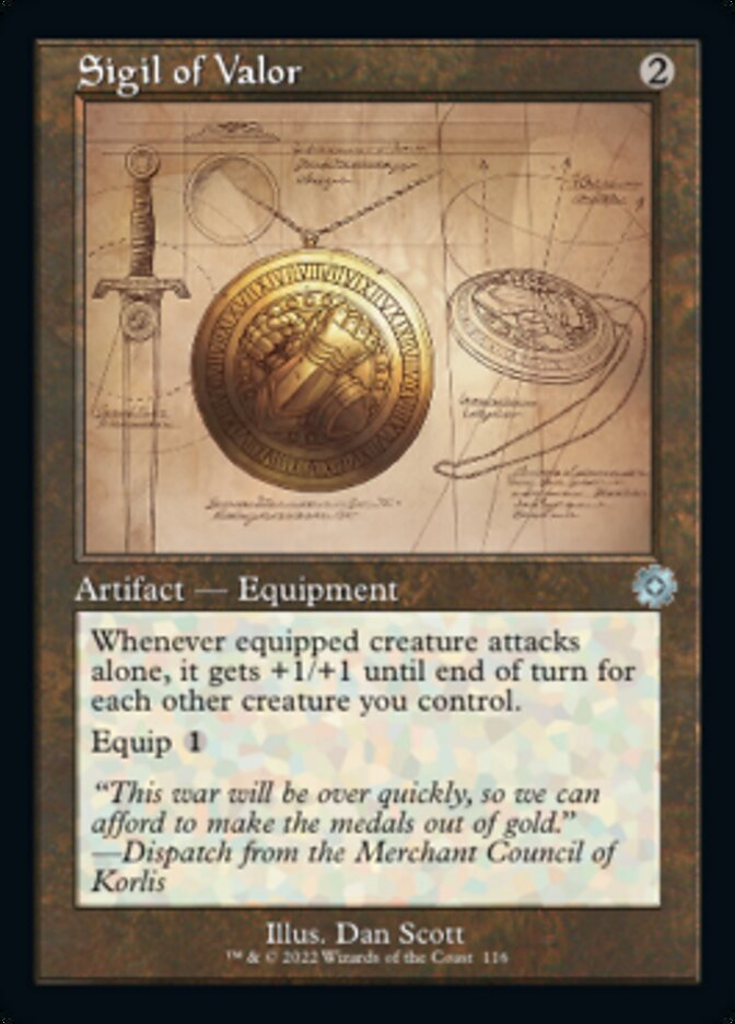 Sigil of Valor (Retro Schematic) [The Brothers' War Retro Artifacts] | Local Legends
